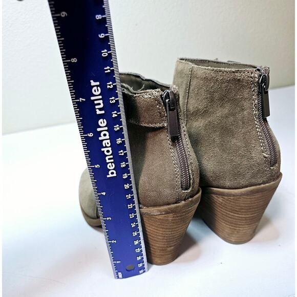 Lucky Brand‎ 8.5B Chunky platform suede Camo Green Ankle Boots. Fall. Stylish. - Picture 4 of 12